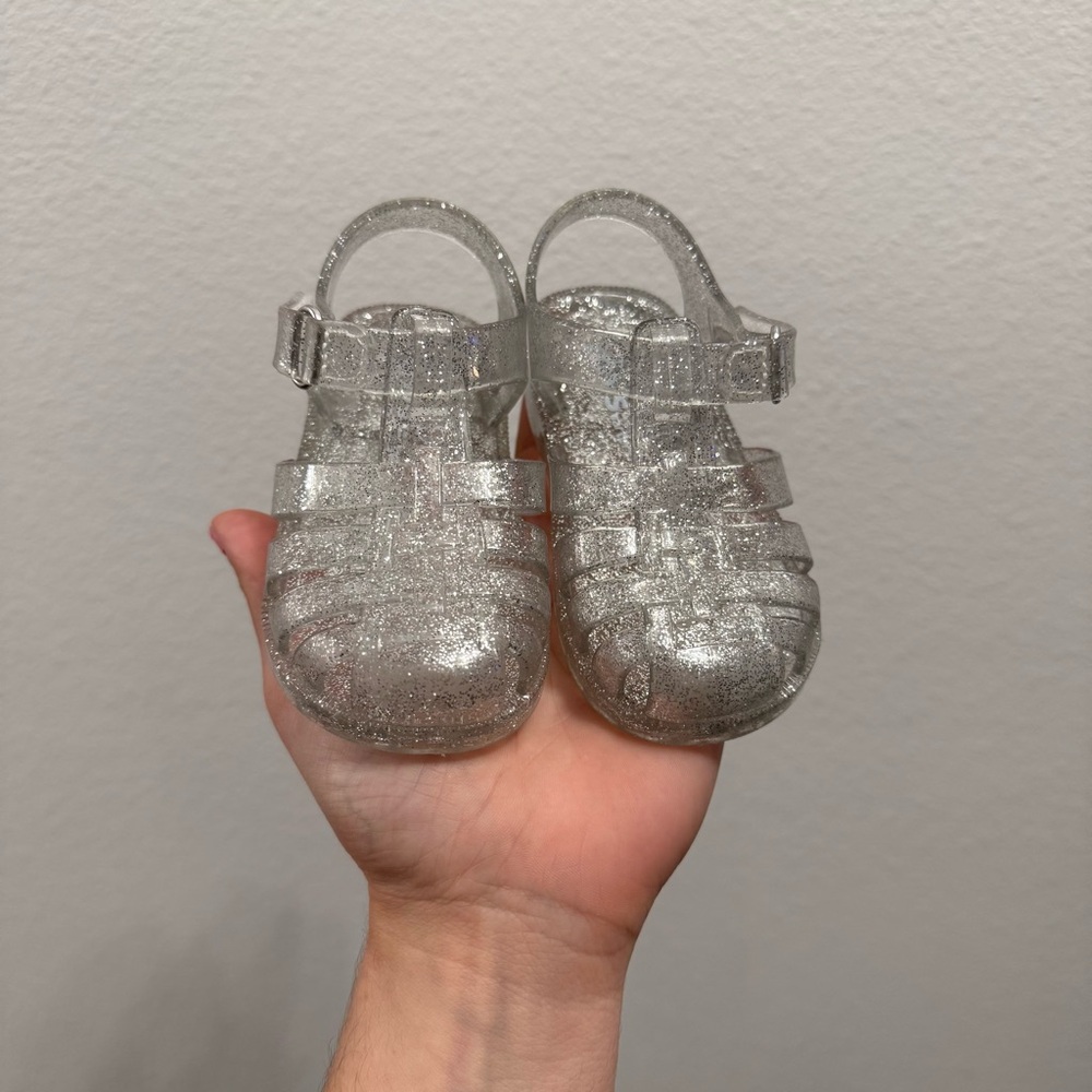 Carter’s Baby Girl Silver Jelly Sandals